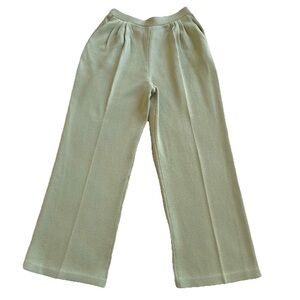 St. John By Marie Santana Knit Wide Leg Cropped Pants-4-Capsule Quiet Luxury
